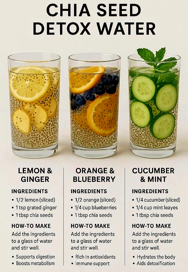 Chia Seed Detox Water (Base Recipe)